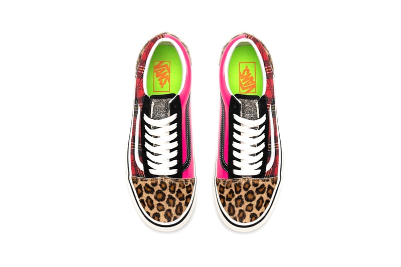 size? vans old skool english invasion release information sex pistols buy cop purchase tartan pony hair leopard print fluoro pink leather