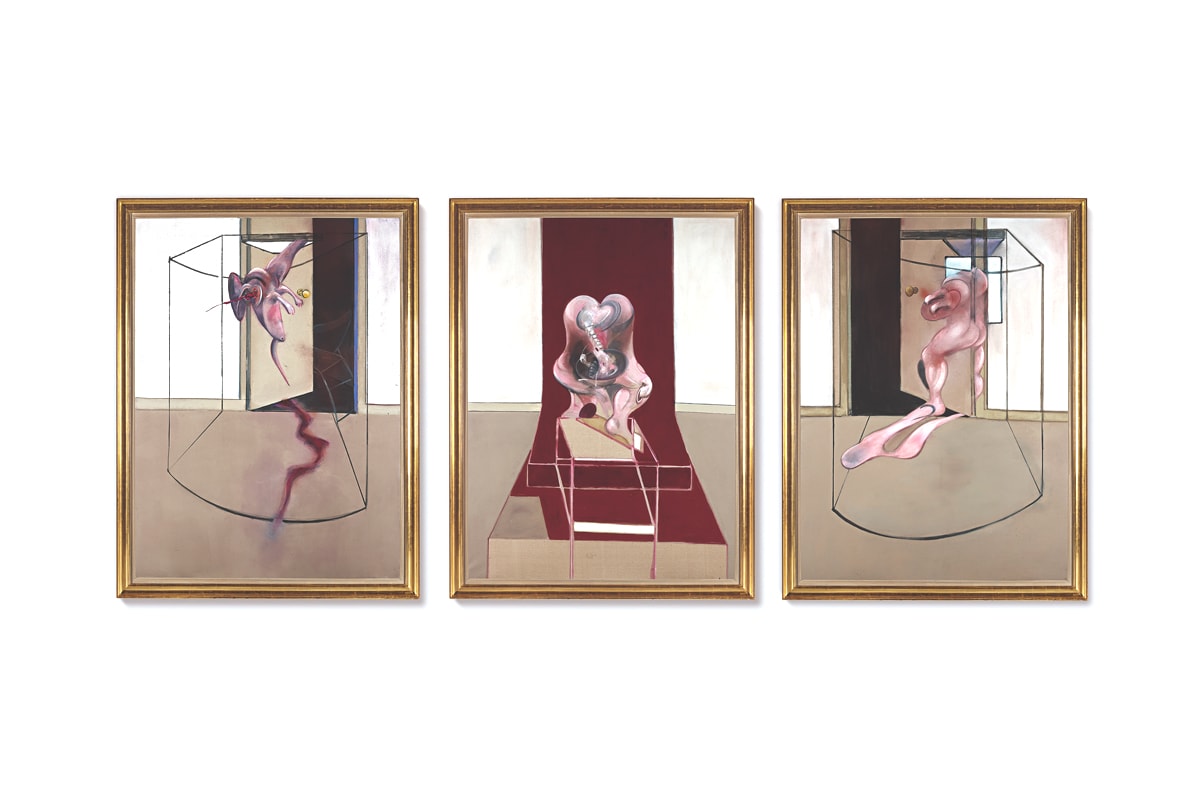 sothebys new york francis bacon british contemporary artist 60 million usd triptych auction painting art greek tragedy