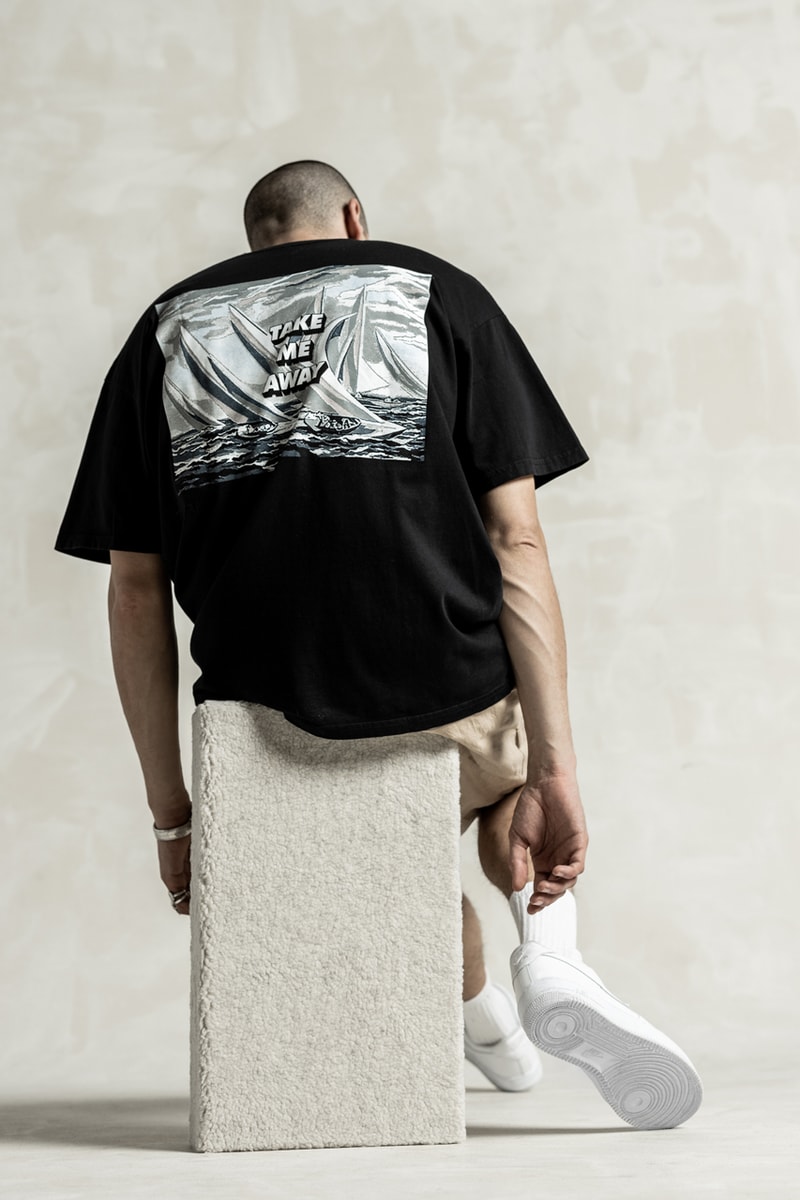 STAMPD Spring/Summer 2020 Lookbook "Surf, Sand and Sail" Collection Jackets Reversible Vests Pants Hoodies T-shirts Shorts Ocean Wave Print Blue Beige White Black Pullovers Flannel Shirts Puffer Jackets Lace Up 