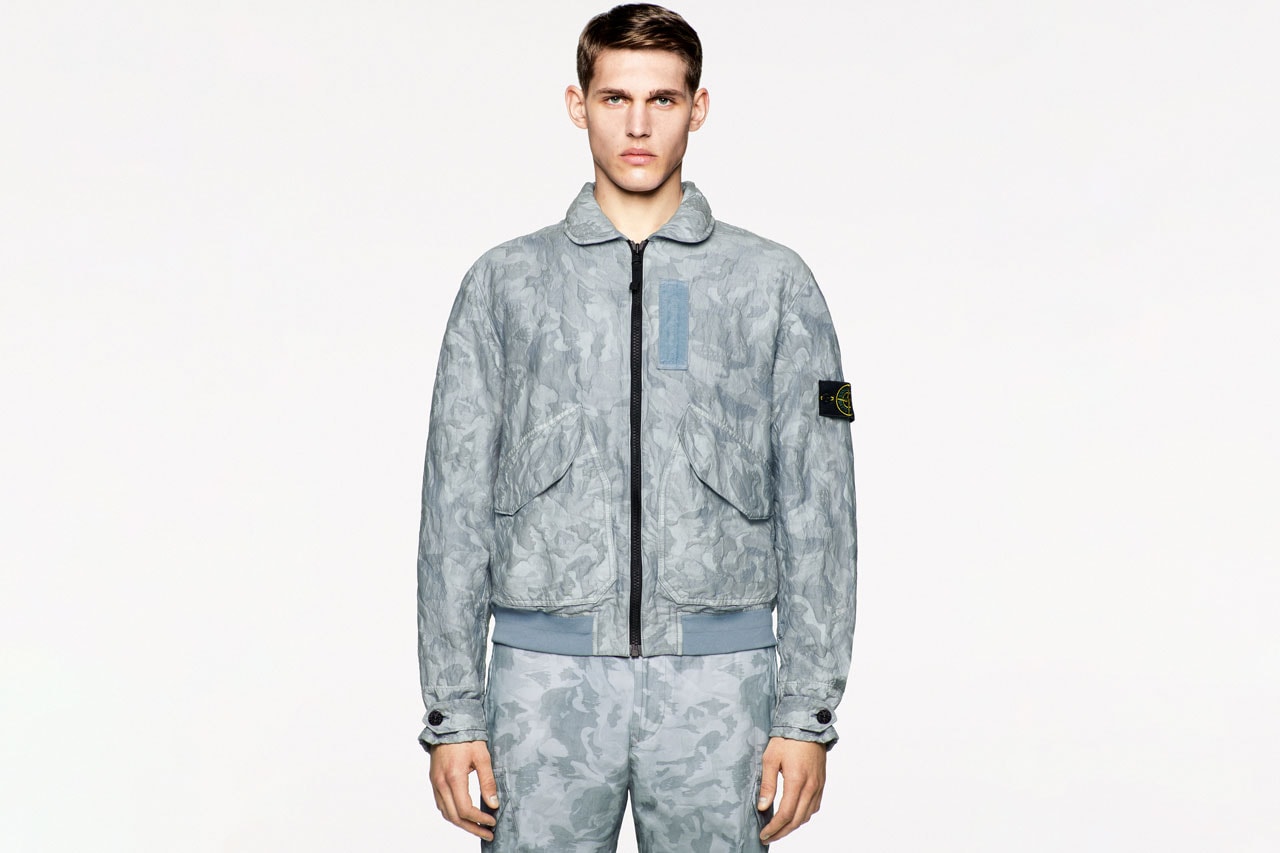 Stone Island Spring/Summer 2020 "Big Looms" Camouflage Collection Flight Jackets Vests Hooded Jackets Trousers Caps Bucket Hats T-shirts