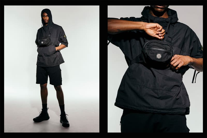 Stone Island SS20 Takes Center Stage in HAVEN Editorial spring/summer 2020 sportswear technical apparel techwear liquid reflective lookbook metallic nylon metal 