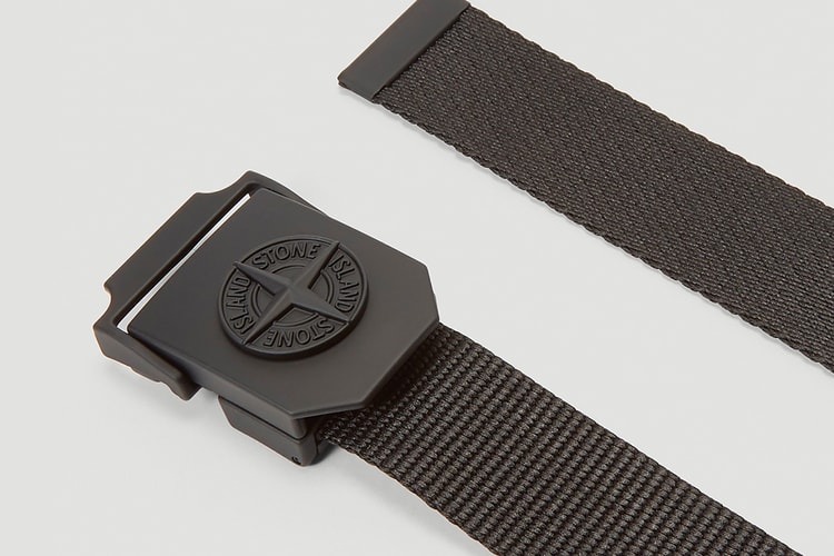 Stone Island Drops Compass-Stamped Woven Belt