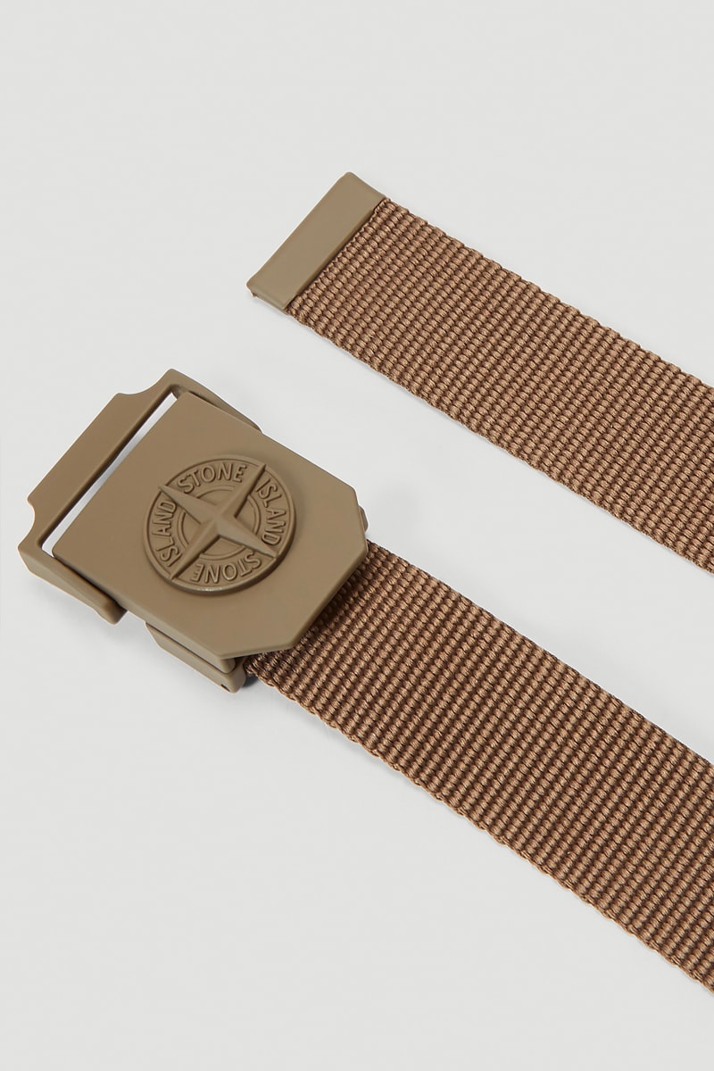 Stone Island Compass Woven Logo Belt Release  LN-CC accessories fashion belts stoney Stone Island Compass 