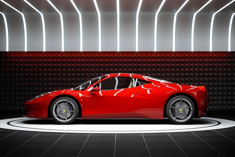 supercar capsule pod design architecture home garage custom showroom private sports car luxury