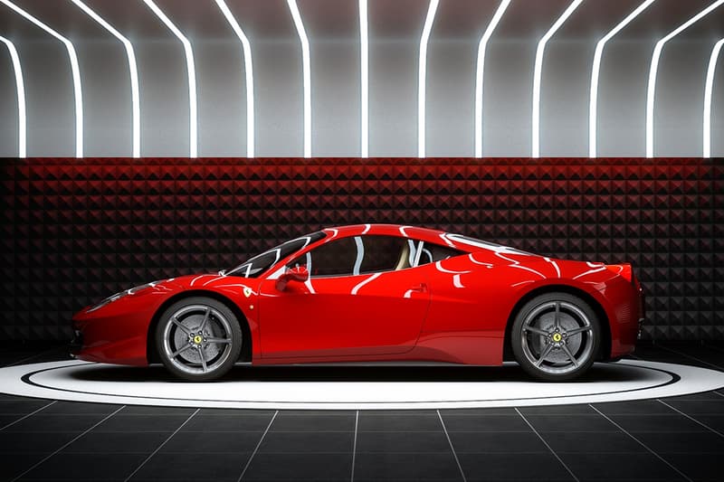 supercar capsule pod design architecture home garage custom showroom private sports car luxury
