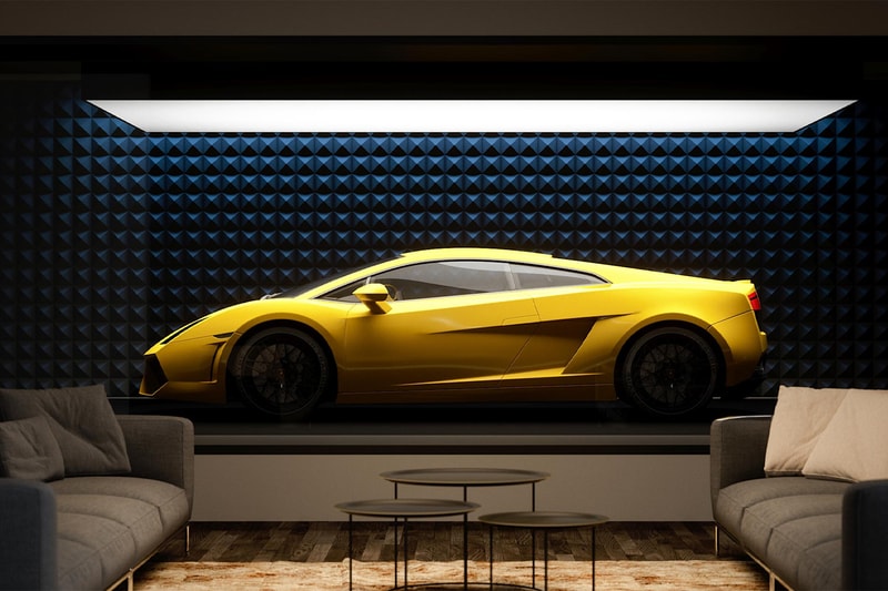 supercar capsule pod design architecture home garage custom showroom private sports car luxury