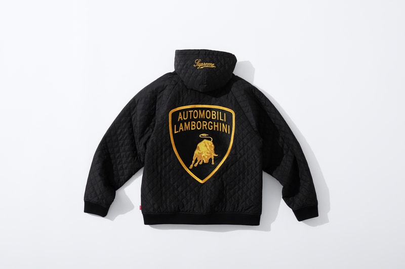 supreme Lamborghini spring 2020 collection Hooded Work Jacket S/S Shirt Hockey Jersey Coverall T-Shirt Skateboard Beanie release date info photos price