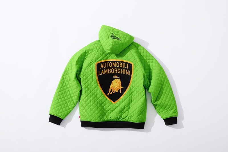 supreme Lamborghini spring 2020 collection Hooded Work Jacket S/S Shirt Hockey Jersey Coverall T-Shirt Skateboard Beanie release date info photos price