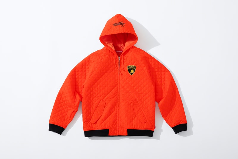 supreme Lamborghini spring 2020 collection Hooded Work Jacket S/S Shirt Hockey Jersey Coverall T-Shirt Skateboard Beanie release date info photos price