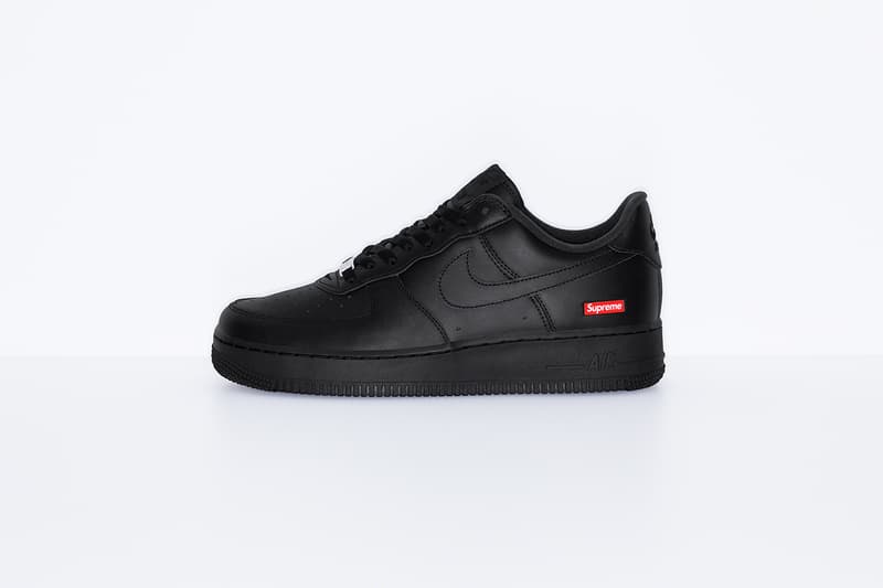 Supreme x Nike Air Force 1 Low Release Info Uptowns Shoes Sneakers footwear Kicks collaborations Box Logo Bogo 