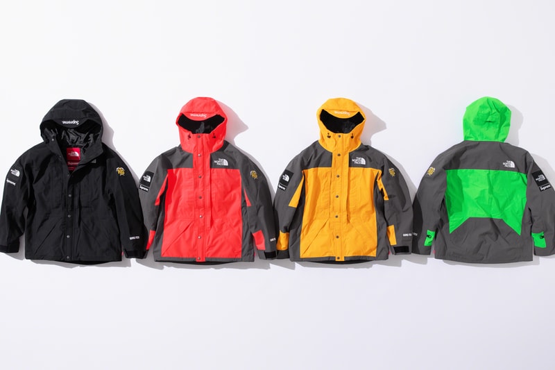 Rainwear elevated through material and silhouette. From Supreme's