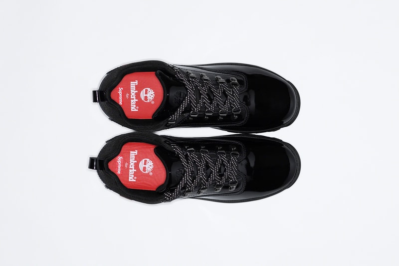Supreme Timberland Spring 2020 Collection Euro Hiker Low Crewneck 6 Panel Hat Cap recycled rubber patent leather