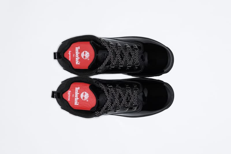 Supreme Timberland Spring 2020 Collection Euro Hiker Low Crewneck 6 Panel Hat Cap recycled rubber patent leather