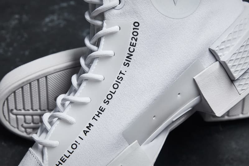 TAKAHIROMIYASHITATheSoloist. x Converse CX Disrupt White Black Sneaker Release Information Collaboration Takahiro Miyashita Japanese Designer Footwear Sole Unit Chunky Split Technical Branding Rubber Components