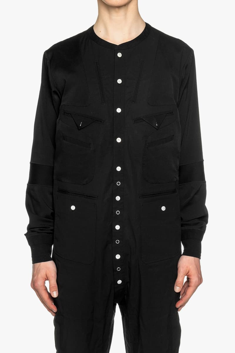 TAKAHIROMIYASHITATheSoloist Inside Out Jumpsuit menswear streetwear spring summer 2020 collection overalls boiler suit flight suit jacket garment military cupra japanese designer