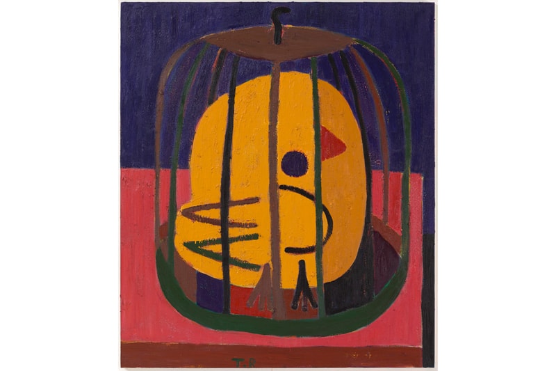 Tal R "Home Alone" Exhibition Tim Van Laere Gallery Paintings Works on Paper Birds Cages Still Lifes Figures 