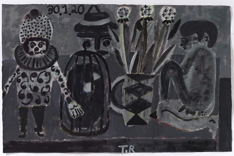 Tal R "Home Alone" Exhibition Tim Van Laere Gallery Paintings Works on Paper Birds Cages Still Lifes Figures