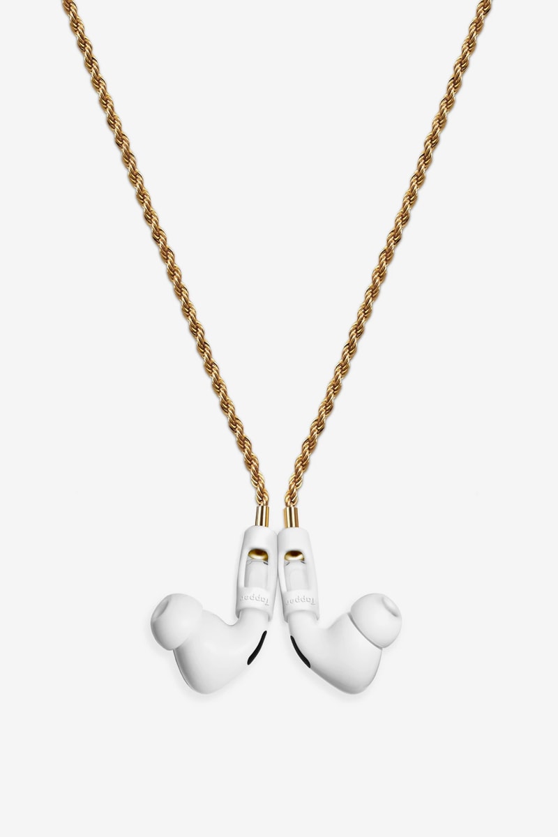 Tapper 18K Gold Plated 925 Silver Plated Hematite Black Plated AirPods Rope Chain Release Info Apple