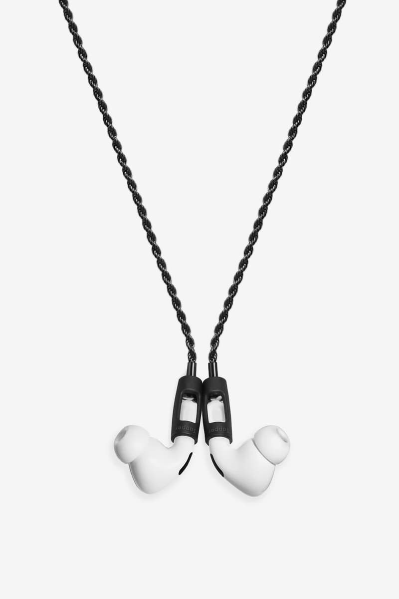 Tapper 18K Gold Plated 925 Silver Plated Hematite Black Plated AirPods Rope Chain Release Info Apple