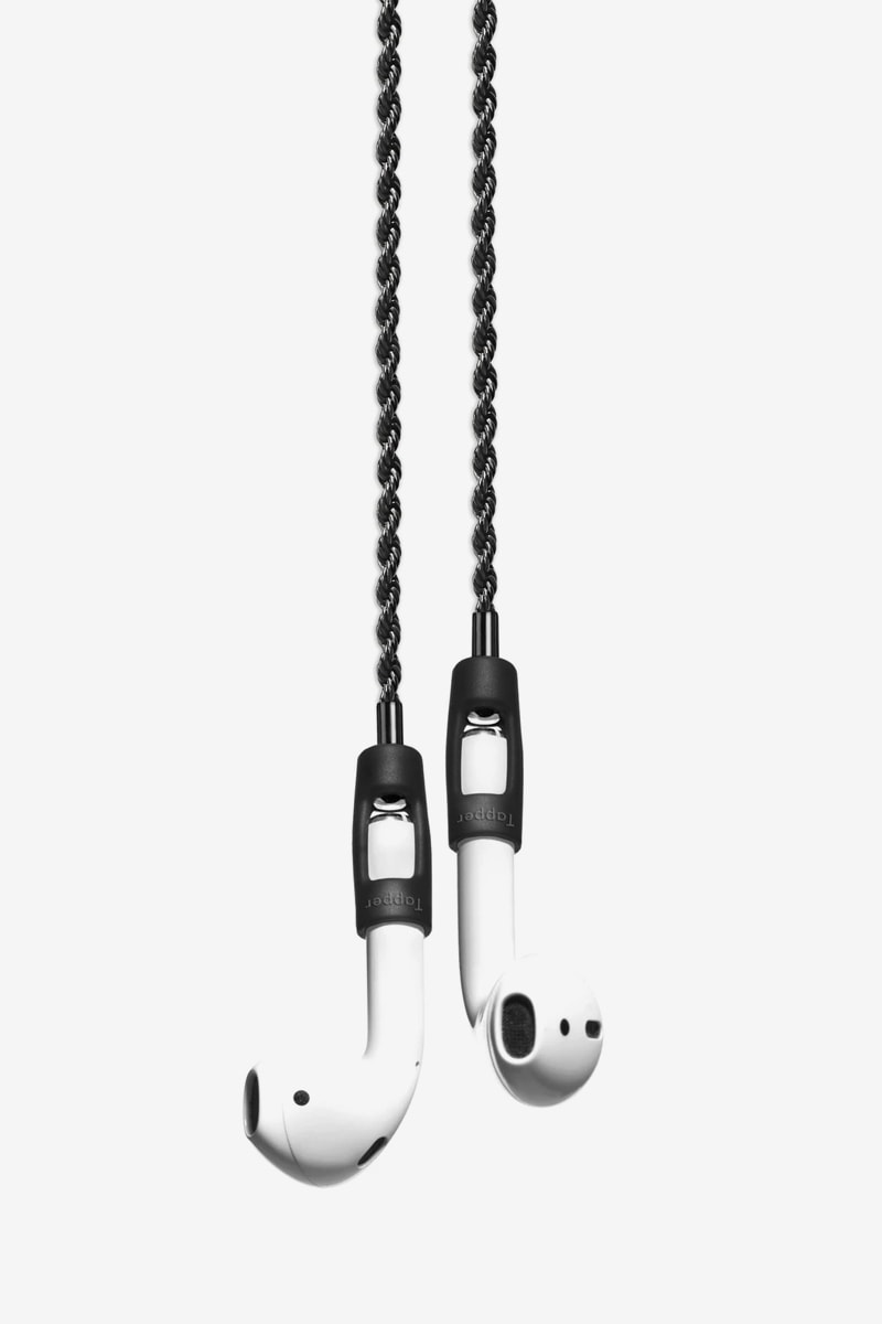 Tapper 18K Gold Plated 925 Silver Plated Hematite Black Plated AirPods Rope Chain Release Info Apple