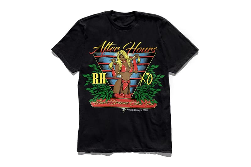 Rhuigi Villaseñor, A$AP Rocky, AWGE The Weeknd Merch after hours album tour pass tee shirt limited edition 24 hours buy web store hoodie xo clothing apparel rhude art dealer