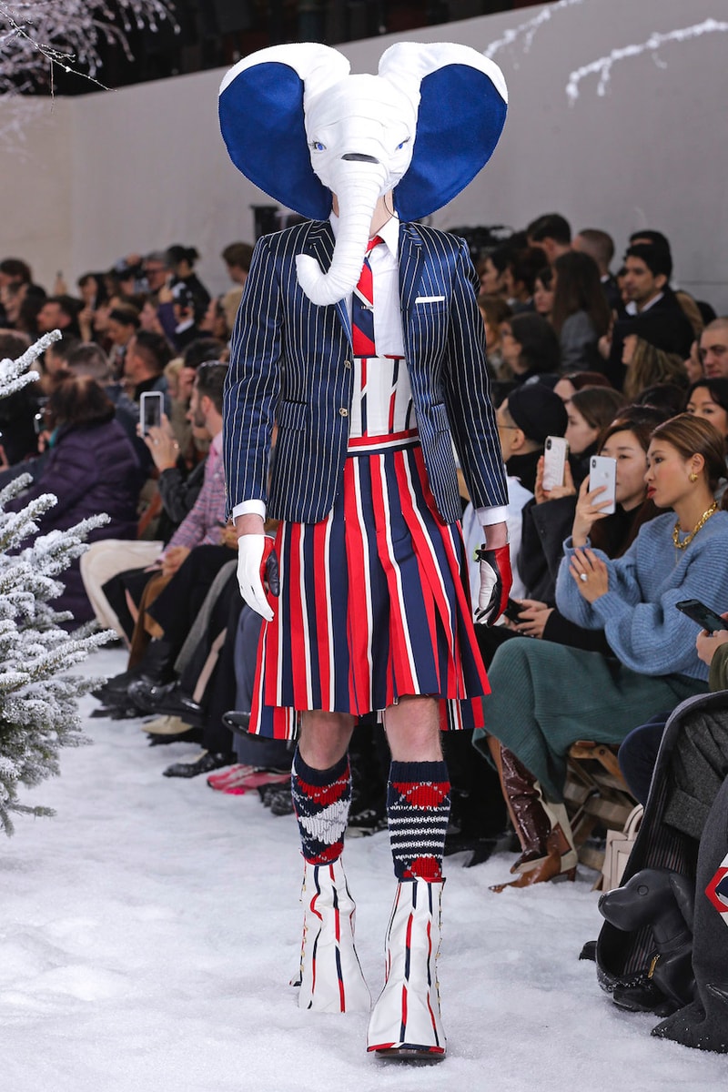 thom browne runway collection paris fashion week