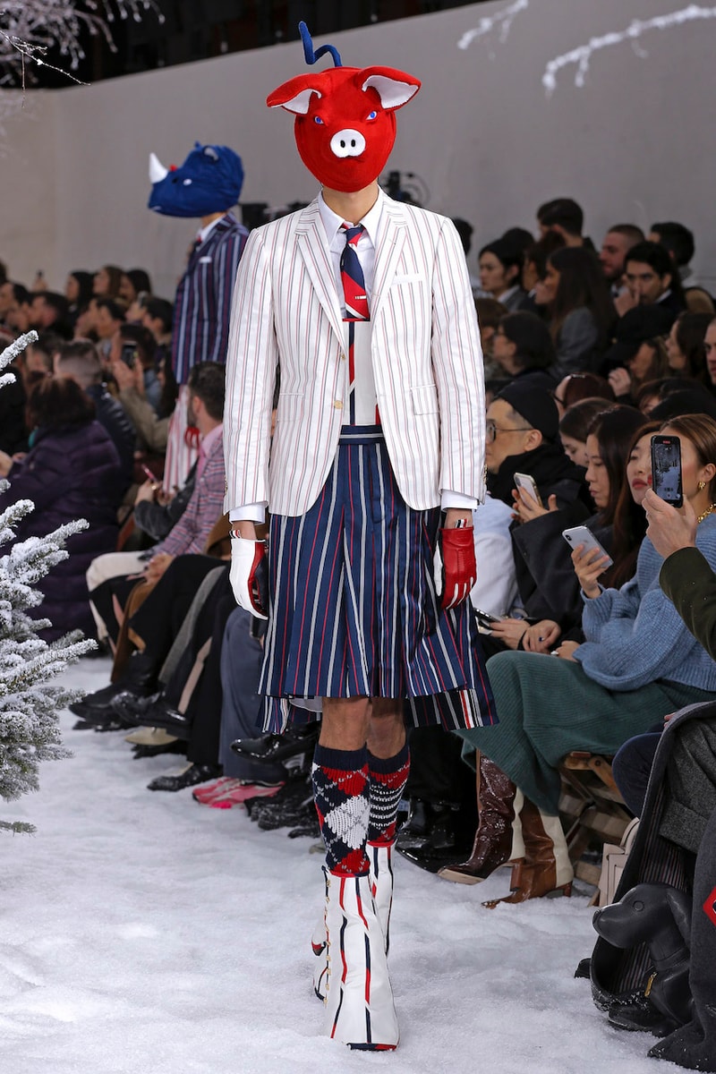 thom browne runway collection paris fashion week