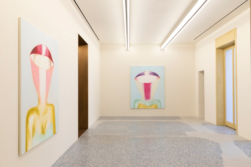 Tomoo Gokita "Game Over" Milan Exhibition Massimo De Carlo Gallery Colorful Paintings Abstraction Figurative Female Form 
