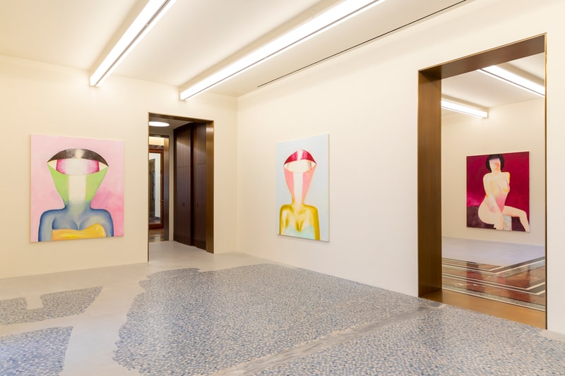Tomoo Gokita "Game Over" Milan Exhibition Massimo De Carlo Gallery Colorful Paintings Abstraction Figurative Female Form 