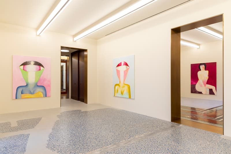Tomoo Gokita "Game Over" Milan Exhibition Massimo De Carlo Gallery Colorful Paintings Abstraction Figurative Female Form