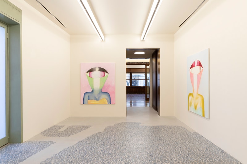 Tomoo Gokita "Game Over" Milan Exhibition Massimo De Carlo Gallery Colorful Paintings Abstraction Figurative Female Form 