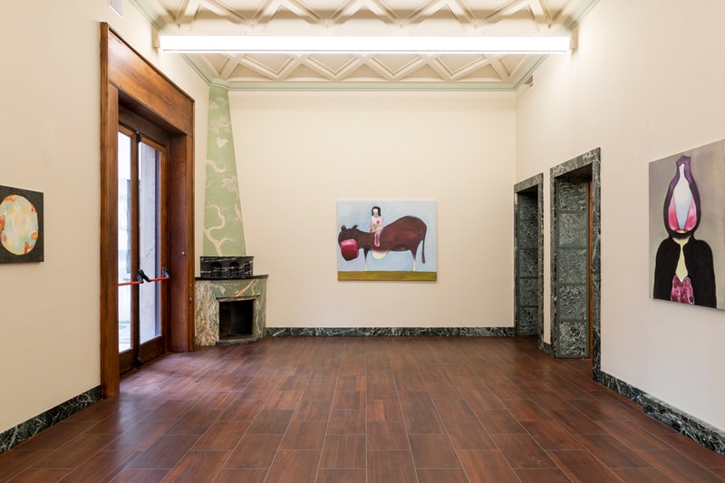 Tomoo Gokita "Game Over" Milan Exhibition Massimo De Carlo Gallery Colorful Paintings Abstraction Figurative Female Form 