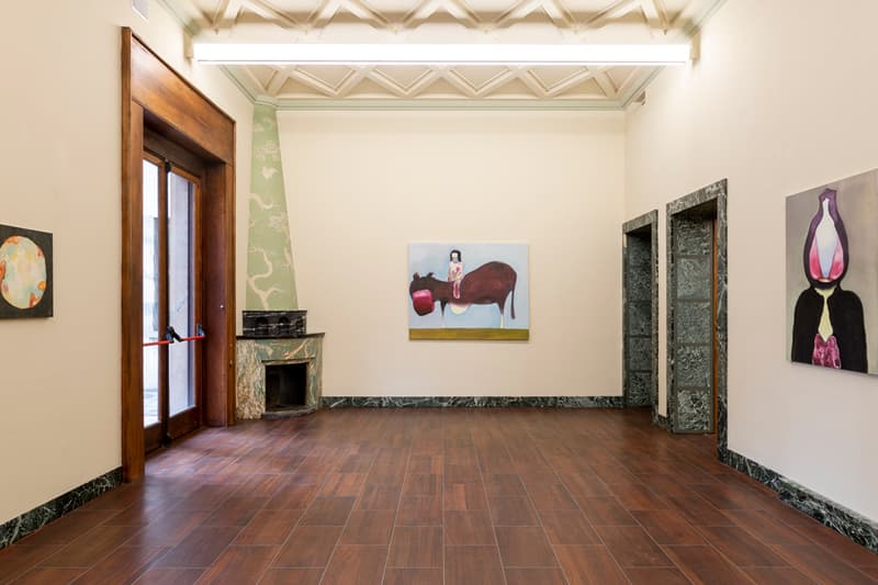 Tomoo Gokita "Game Over" Milan Exhibition Massimo De Carlo Gallery Colorful Paintings Abstraction Figurative Female Form