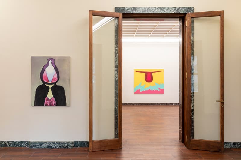 Tomoo Gokita "Game Over" Milan Exhibition Massimo De Carlo Gallery Colorful Paintings Abstraction Figurative Female Form