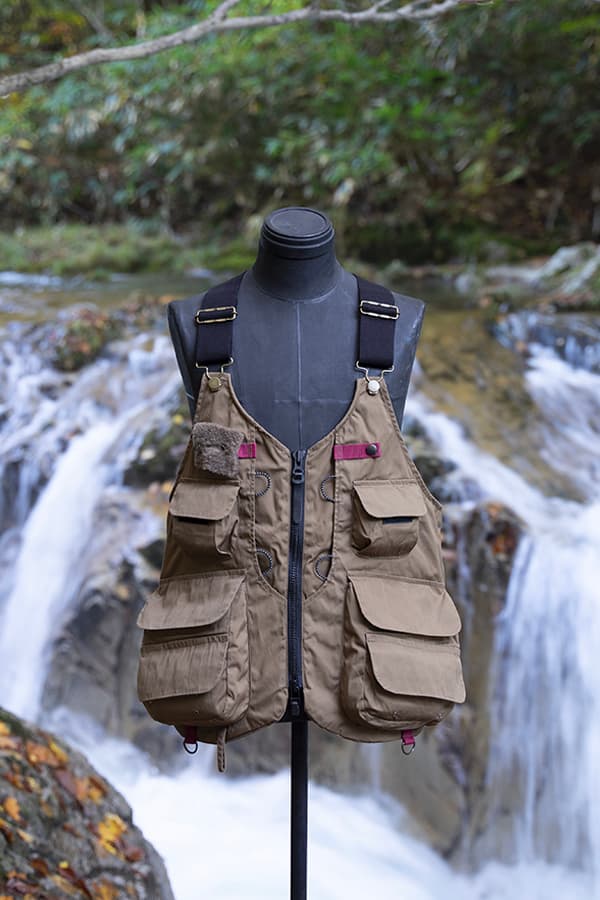 TONEDTROUT x Snow Peak Spring Summer 2020 collection fly fishing man of moods Masakazu Fukuyama japan vests outdoors