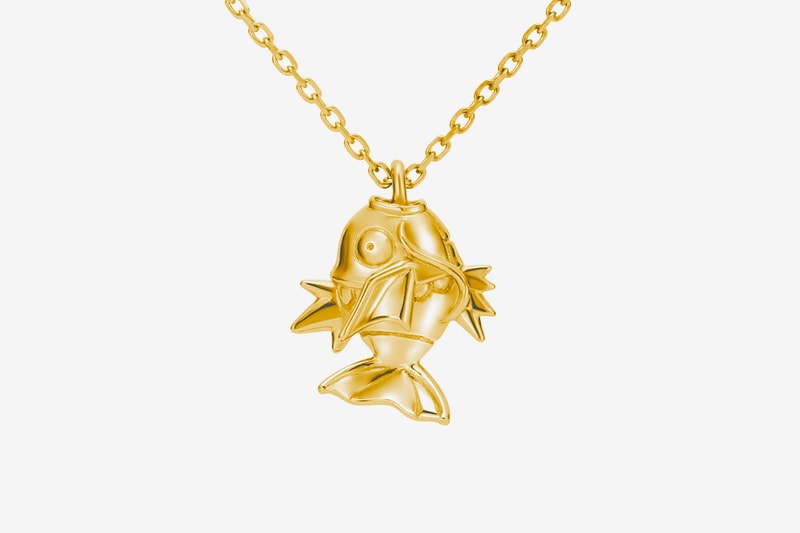 u treasure japan anime pokemon game magikarp silver 18k karat gold necklace 129 