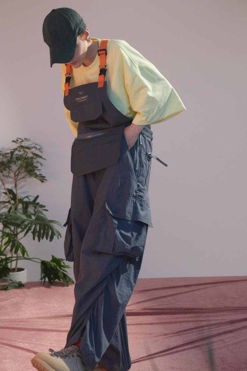 UMAMIISM Spring/Summer 2020 Lookbook Collection Jackets Short Sleeves Pants Pockets Vests "City Romance" Mesh Basketball Vest 