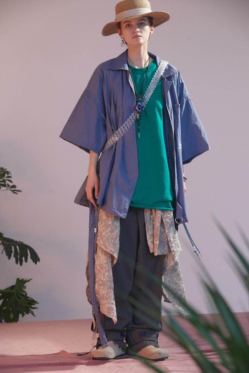 UMAMIISM Spring/Summer 2020 Lookbook Collection Jackets Short Sleeves Pants Pockets Vests "City Romance" Mesh Basketball Vest 