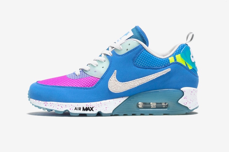 UNDEFEATED Nike Air Max 90 Pacific Blue Official Look Release Info Date Buy Price Day CQ2289-400 Pacific Blue Vast Grey Vivid Purple