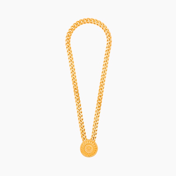 Versace Gold Medusa Medallion Chain & Bracelet
