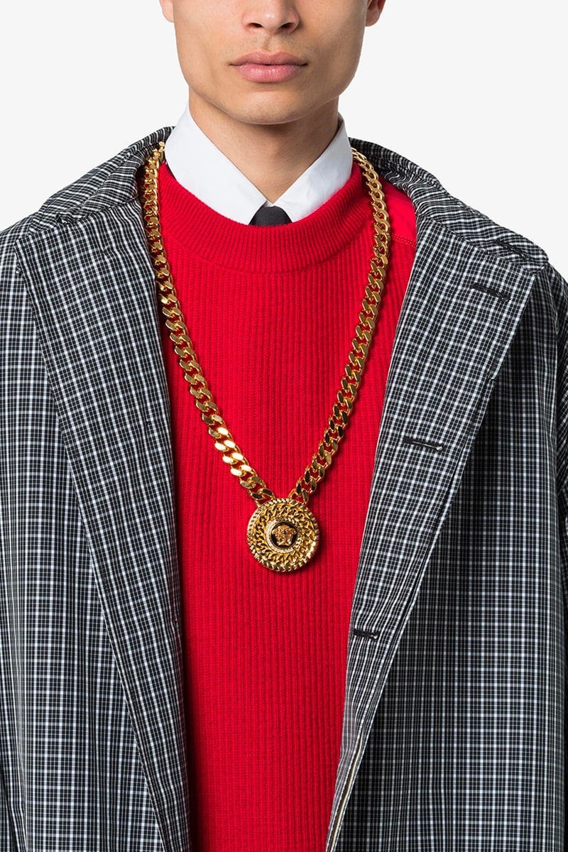 Versace Gold Medusa Medallion Chain Bracelet Release Info Buy Price Browns