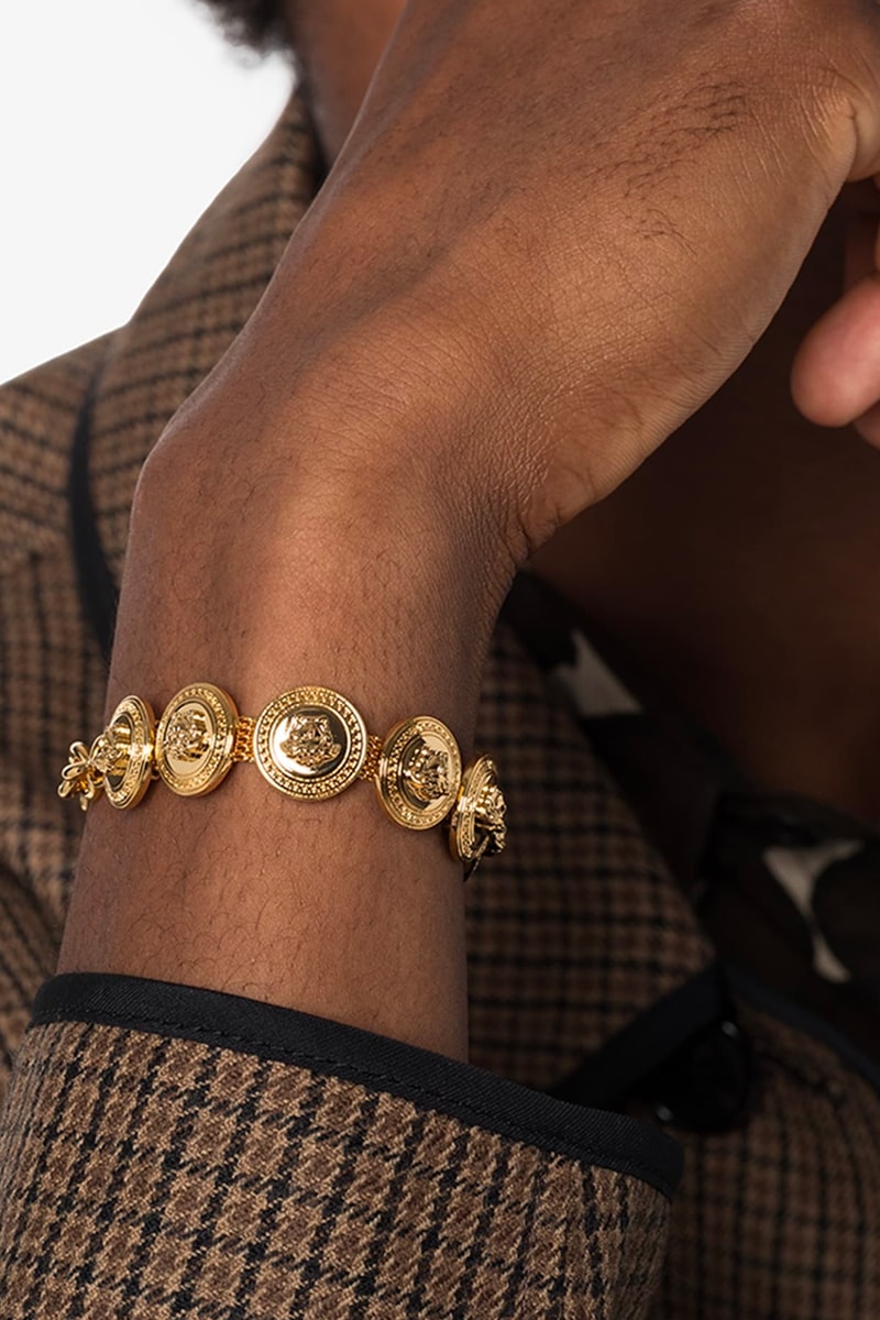 Versace Gold Medusa Medallion Chain Bracelet Release Info Buy Price Browns