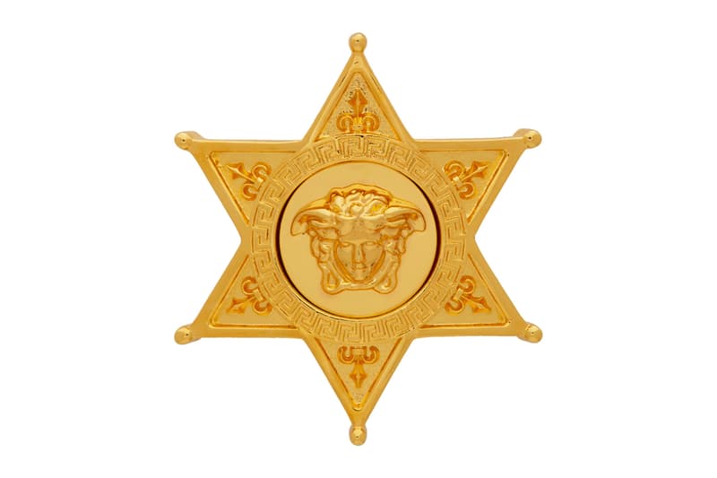 Versace Sheriff Medusa Badge Brooch Release Info Gold Buy Price