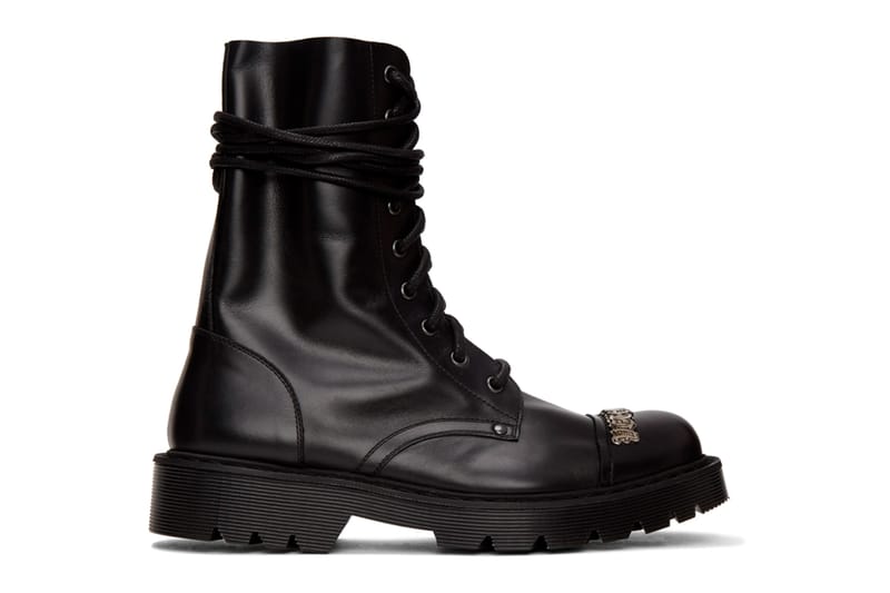 Vetements' Gothic Logo Marks its Combat Boots