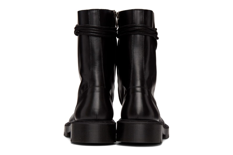 Vetements Gothic Logo Combat Boots Release Black Info Buy Price SSENSE