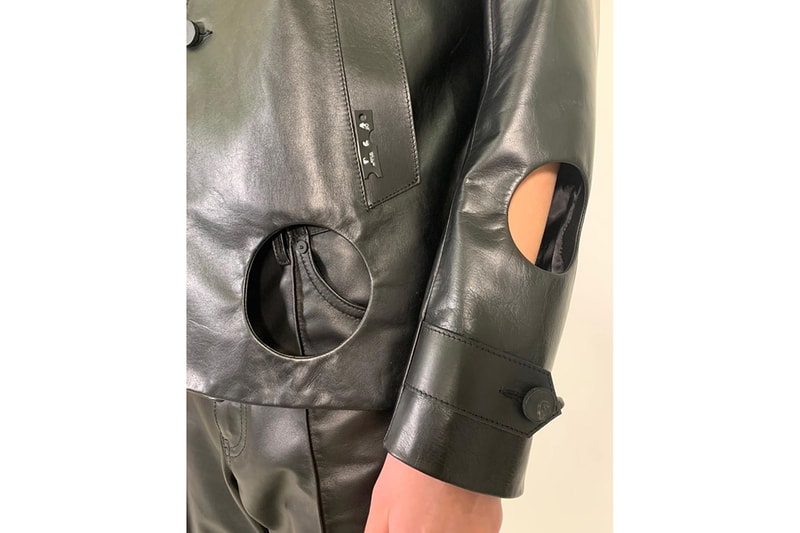 Off-White™ Fall/Winter 2020 "TORNADO WARNING" Collection Closer Look FW20 Menswear Virgil Abloh Pascal Möhlmann Tailoring Blazers Holes Cut Outs Prints Pleated Trousers Suits
