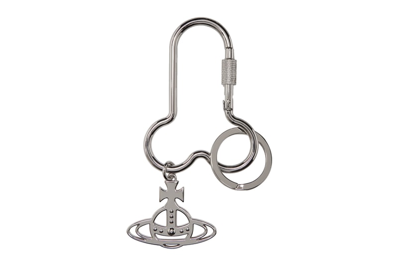 Vivienne Westwood Shaped Carabiner Keyring Release Penis Silver Buy Price SSENSE