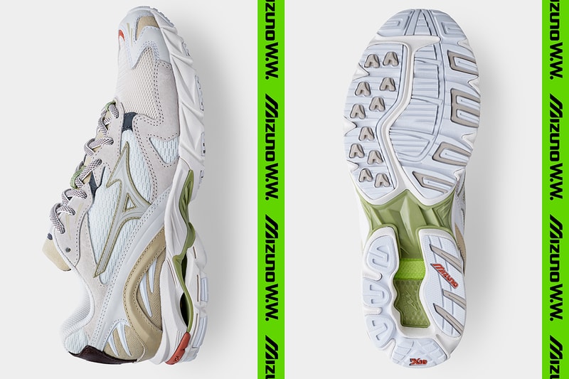 Wood Wood x Mizuno Wave Rider 10 "02 Edition" SS20 Colorway Fall/Winter 2020 Runway Collaboration Sneaker Launch Release Information Exclusive Official First Look Drop Date Stores Japan Copenhagen Tech Retro Runner