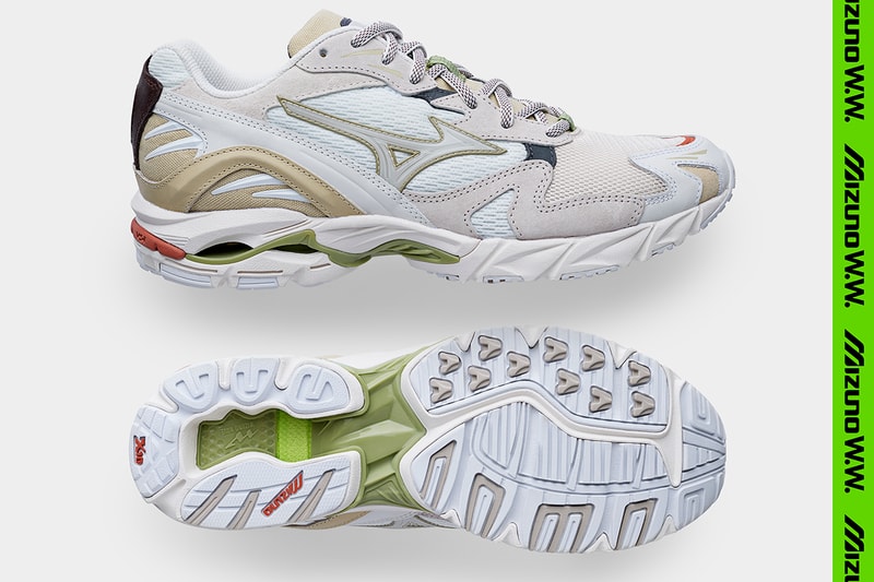 Wood Wood x Mizuno Wave Rider 10 "02 Edition" SS20 Colorway Fall/Winter 2020 Runway Collaboration Sneaker Launch Release Information Exclusive Official First Look Drop Date Stores Japan Copenhagen Tech Retro Runner