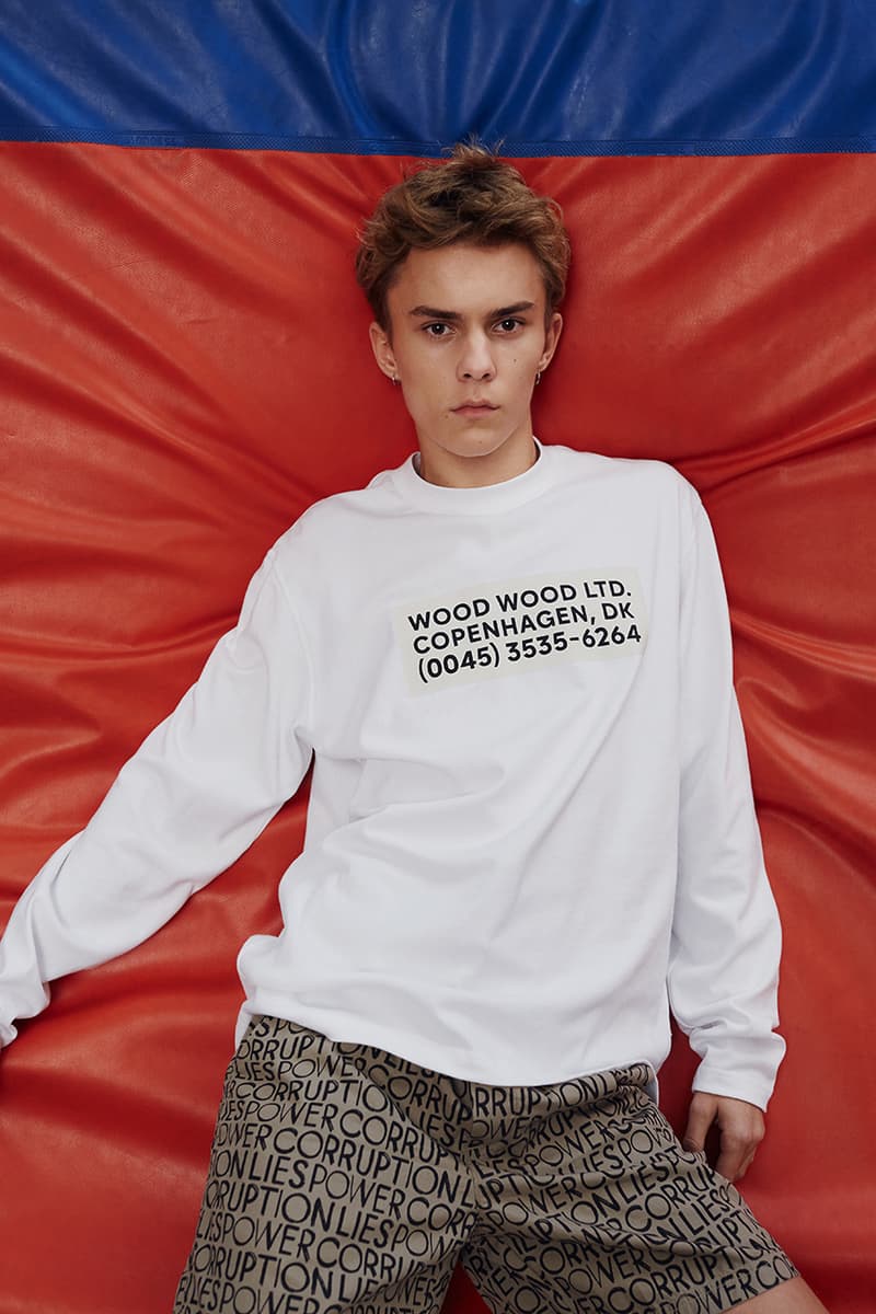 Wood Wood Spring Summer 2020 lookbook collection release information buy cop purchase denmark uniform sportswear workwear tracksuits